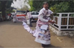 Watch: String of applications tied to his body, man crawls to MP govt office to highlight water woes